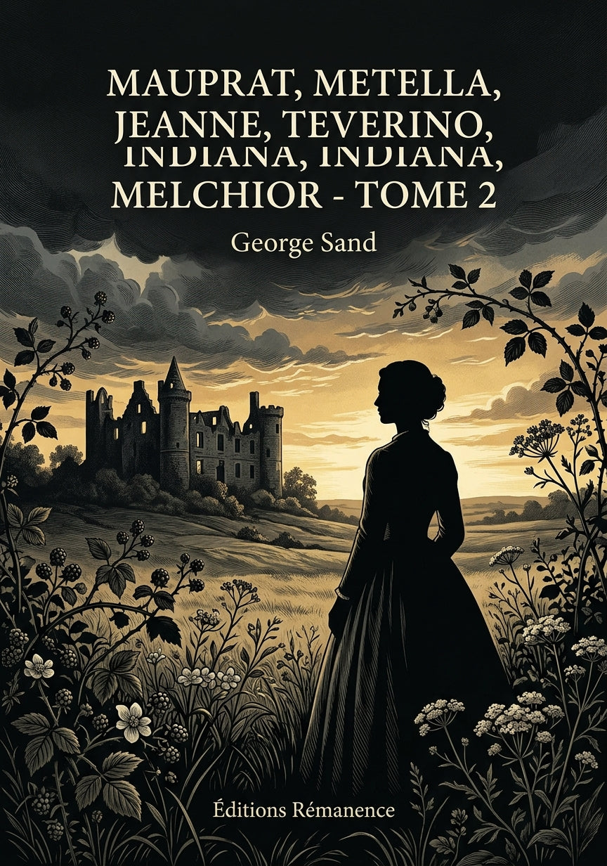 Livre Mauprat, Metella, Jeanne, Teverino, Indiana, Melchior - Tome 2 par George Sand - Couverture - Editions Remanence