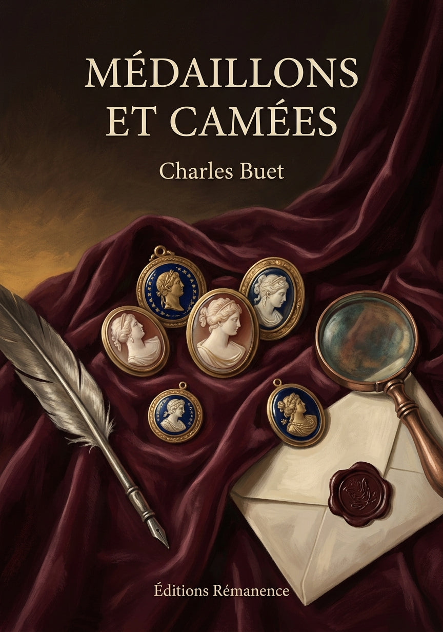 Livre Médaillons et Camées par Charles Buet - Couverture - Editions Remanence