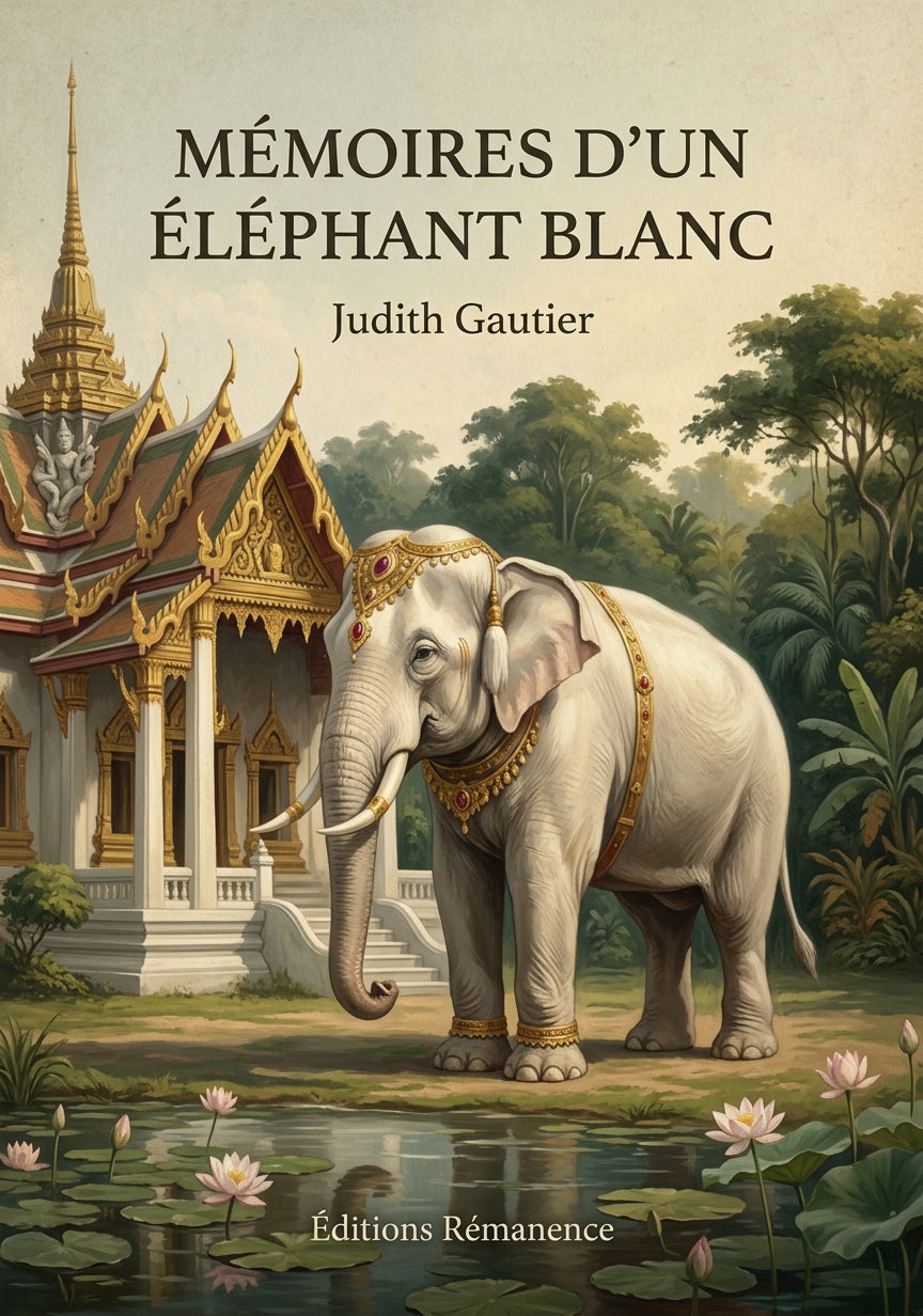 Mémoires d'un Éléphant blanc - Judith Gautier (Couverture)