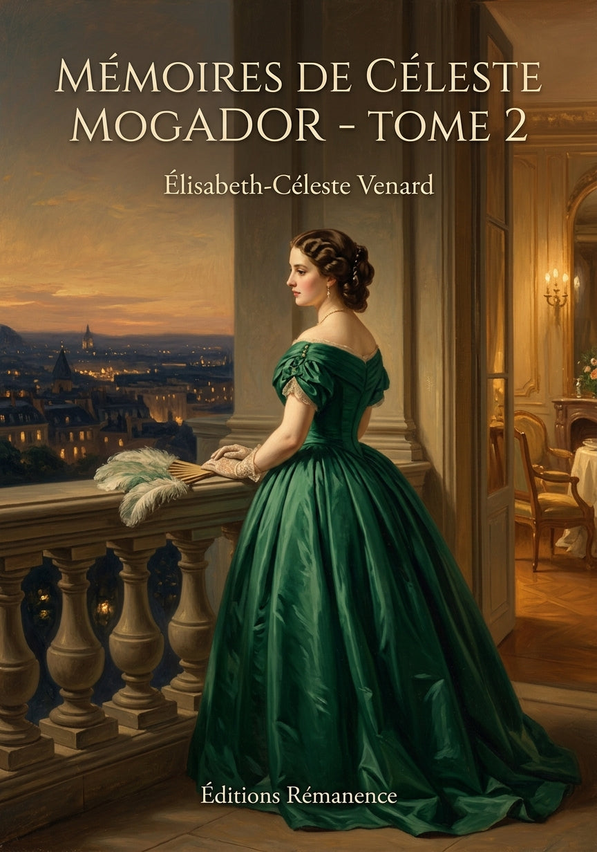 Livre Mémoires de Céleste Mogador - Tome 2 par Élisabeth-Céleste Venard - Couverture - Editions Remanence