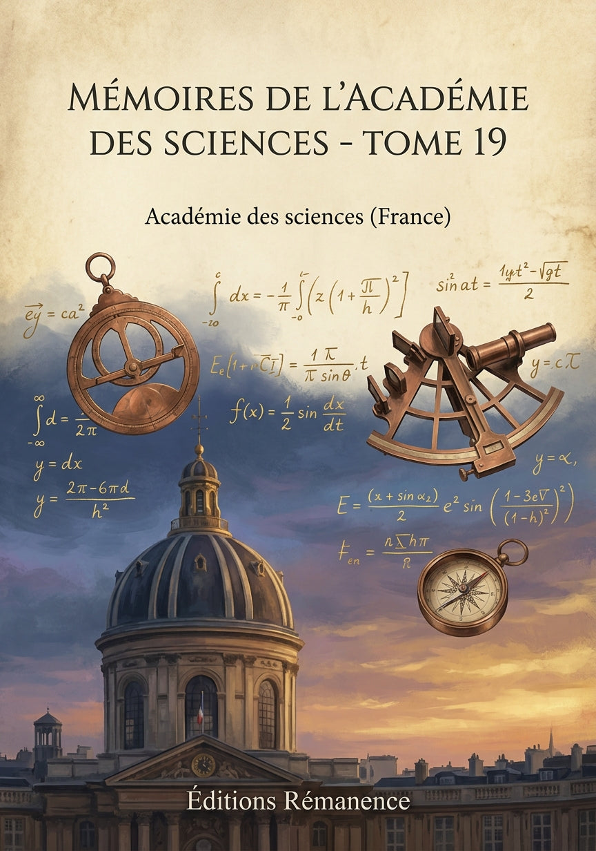 Livre Mémoires de l’Académie des sciences - Tome 19 par Académie des sciences (France) - Couverture - Editions Remanence