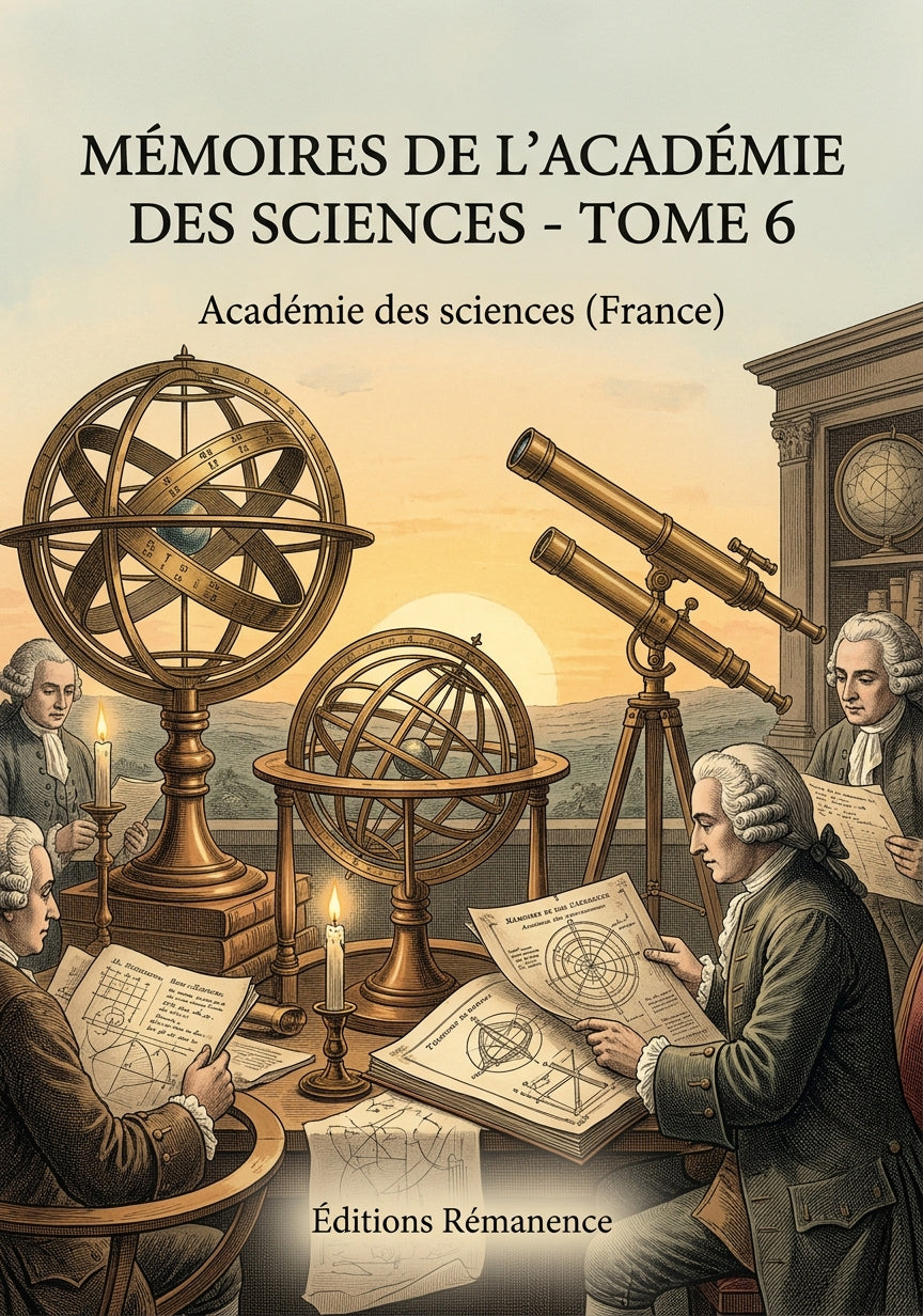 Livre Mémoires de l’Académie des sciences - Tome 6 par Académie des sciences (France) - Couverture - Editions Remanence