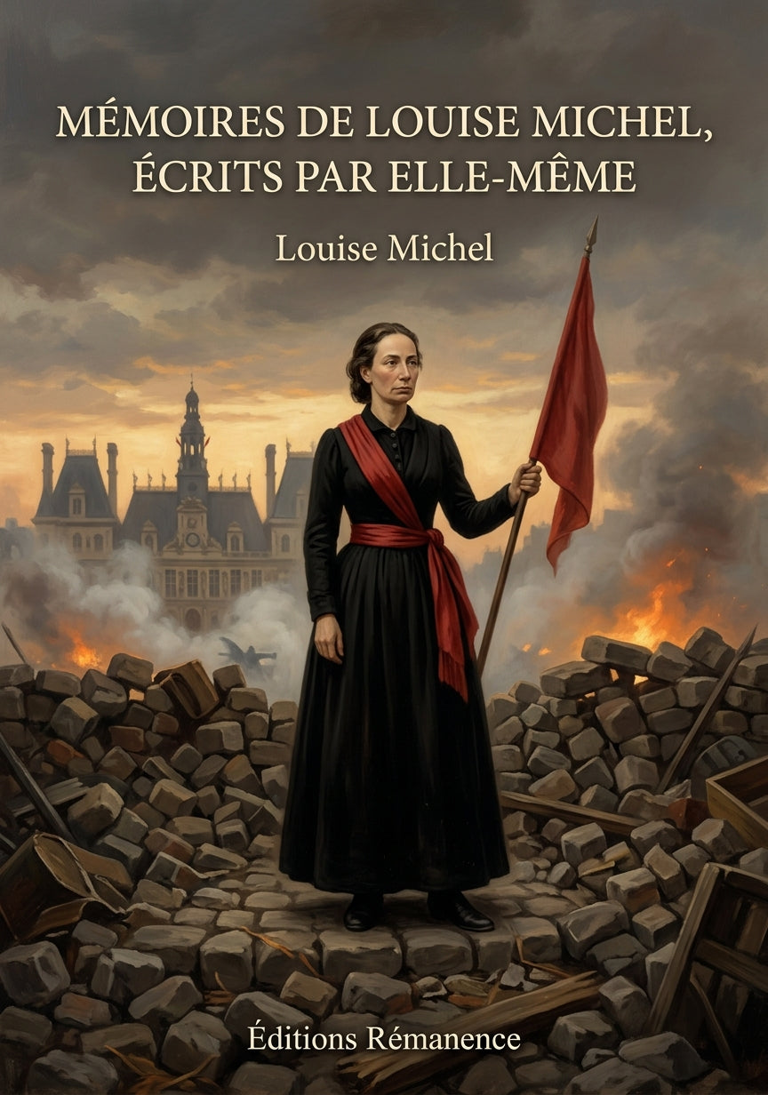 Livre Mémoires de Louise Michel, écrits par elle-même par Louise Michel - Couverture - Editions Remanence