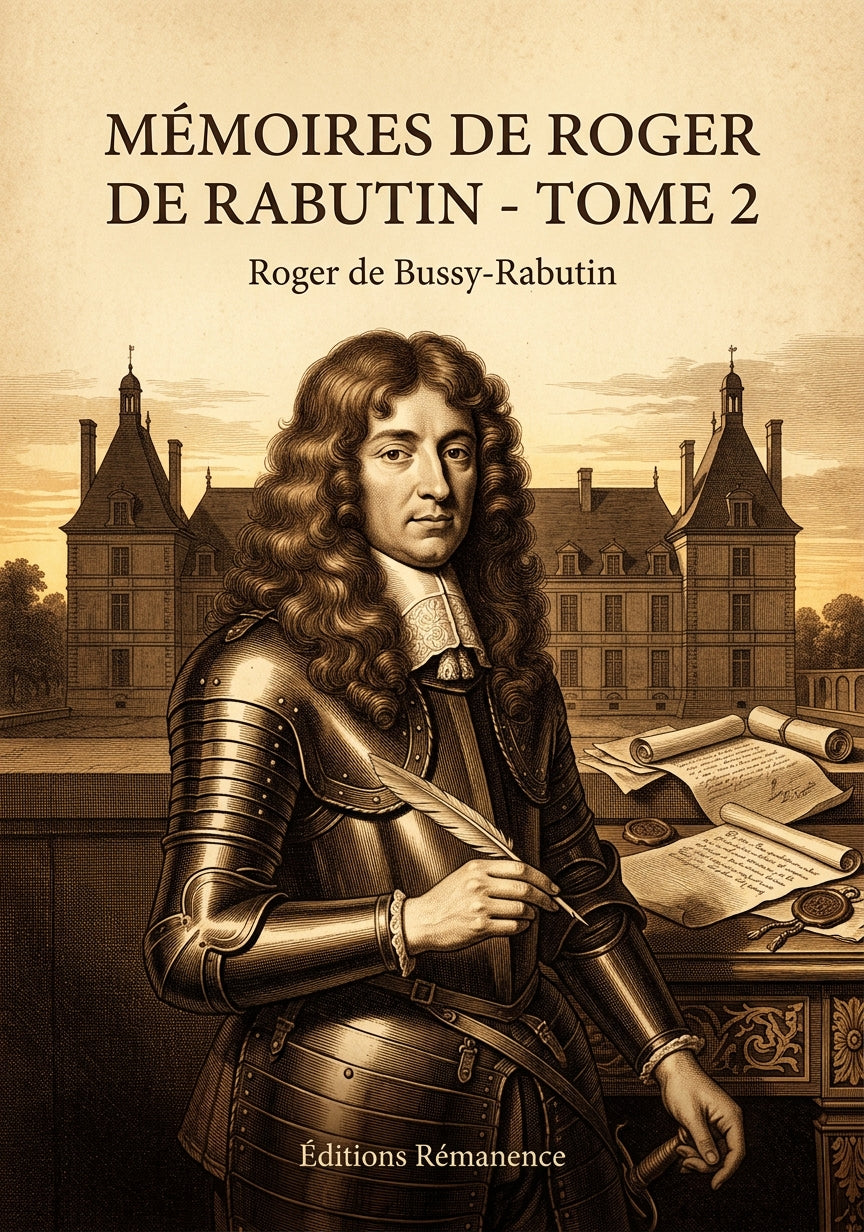 Livre Mémoires de Roger de Rabutin - Tome 2 par Roger de Bussy-Rabutin - Couverture - Editions Remanence