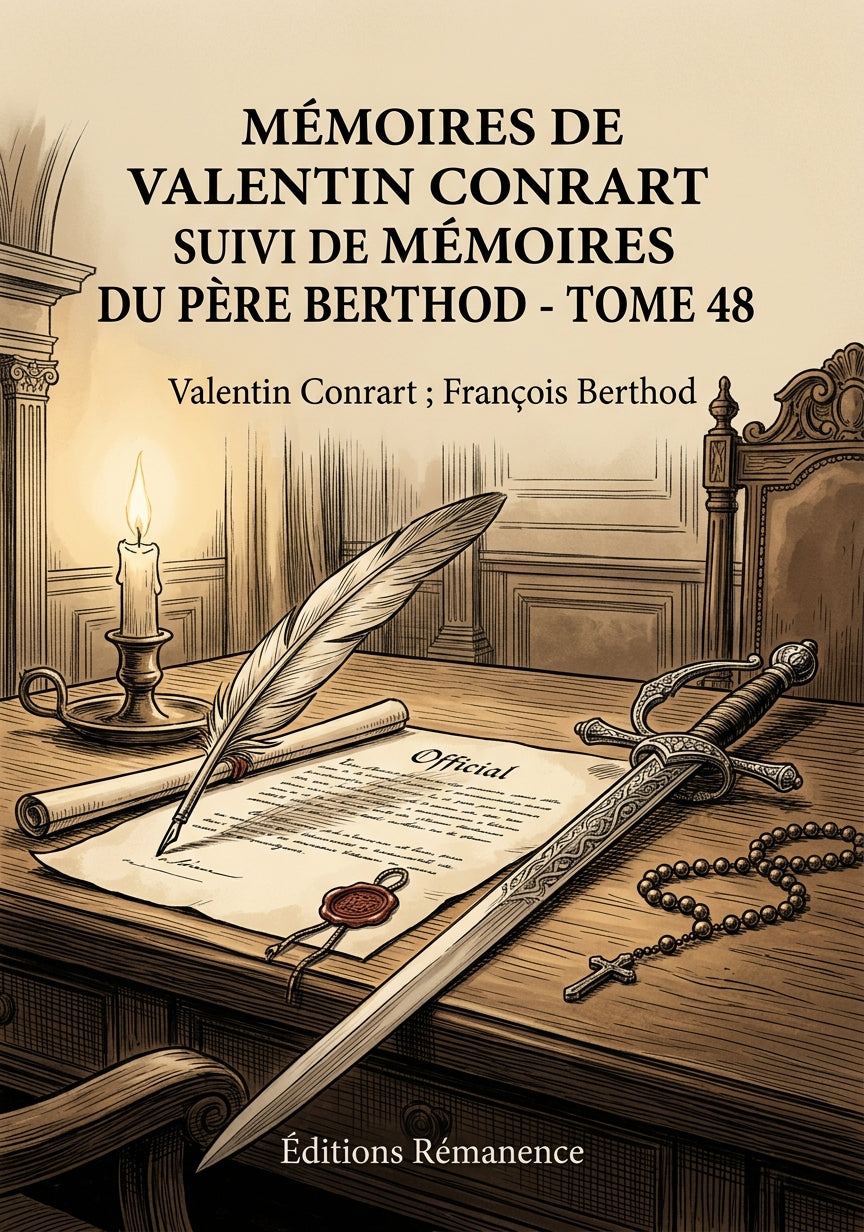 Livre Mémoires de Valentin Conrart suivi de Mémoires du Père Berthod - Tome 48 par Valentin Conrart ; François Berthod - Couverture - Editions Remanence