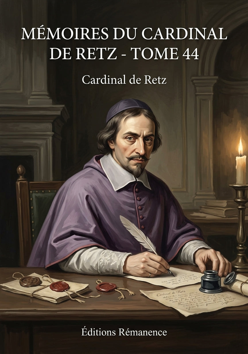 Livre Mémoires du cardinal de Retz - Tome 44 par Cardinal de Retz - Couverture - Editions Remanence