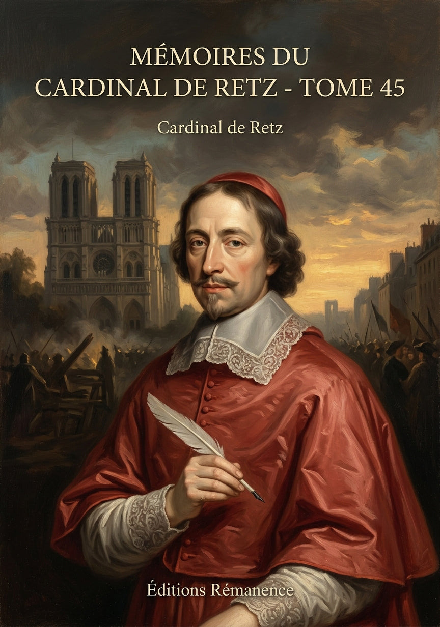Livre Mémoires du cardinal de Retz - Tome 45 par Cardinal de Retz - Couverture - Editions Remanence
