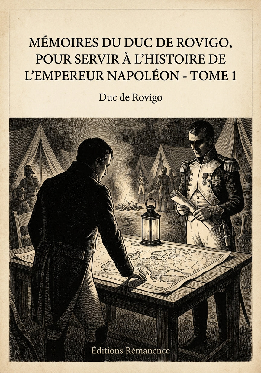 Mémoires du duc de Rovigo, pour servir à l'histoire de l'empereur Napoléon - Tome 1 - Duc de Rovigo (Couverture)