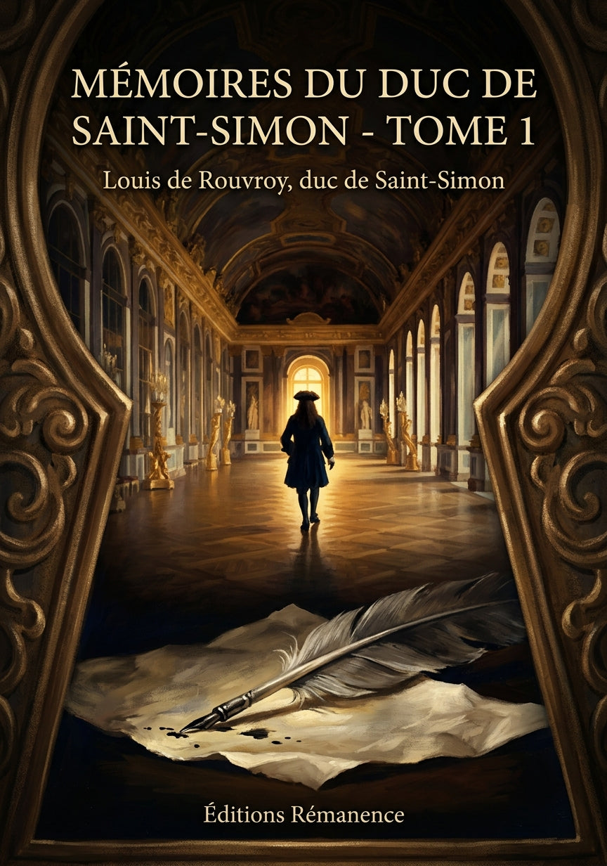 Livre Mémoires du duc de Saint-Simon - Tome 1 par Louis de Rouvroy, duc de Saint-Simon - Couverture - Editions Remanence