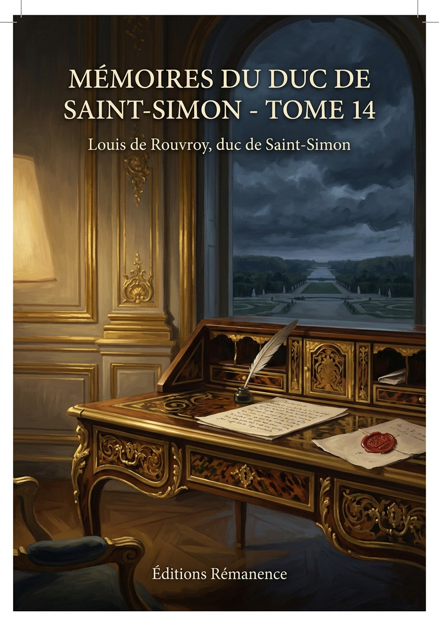 Livre Mémoires du duc de Saint-Simon - Tome 14 par Louis de Rouvroy, duc de Saint-Simon - Couverture - Editions Remanence