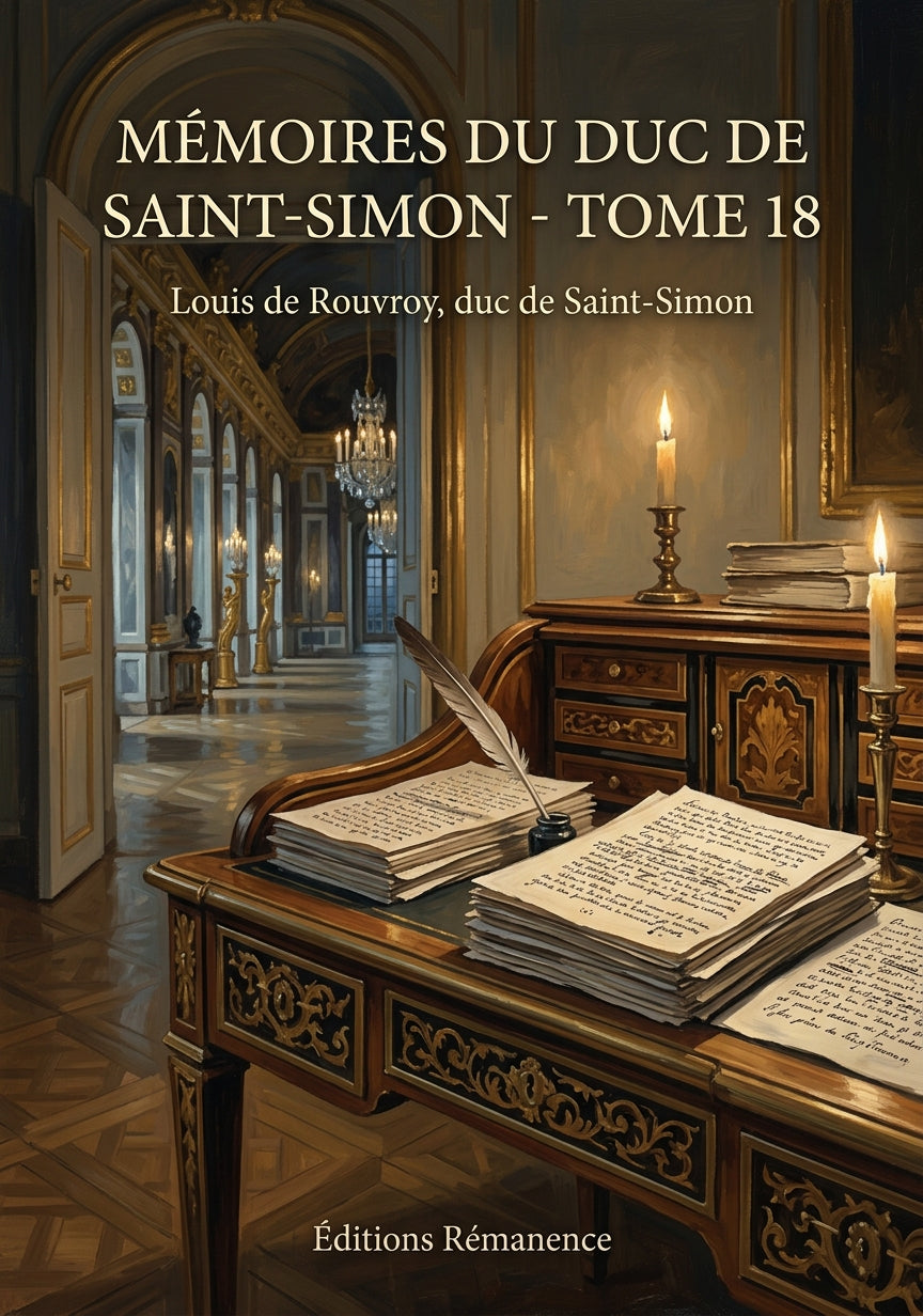 Livre Mémoires du duc de Saint-Simon - Tome 18 par Louis de Rouvroy, duc de Saint-Simon - Couverture - Editions Remanence