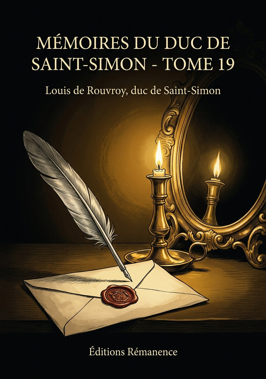 Livre Mémoires du duc de Saint-Simon - Tome 19 par Louis de Rouvroy, duc de Saint-Simon - Couverture - Editions Remanence