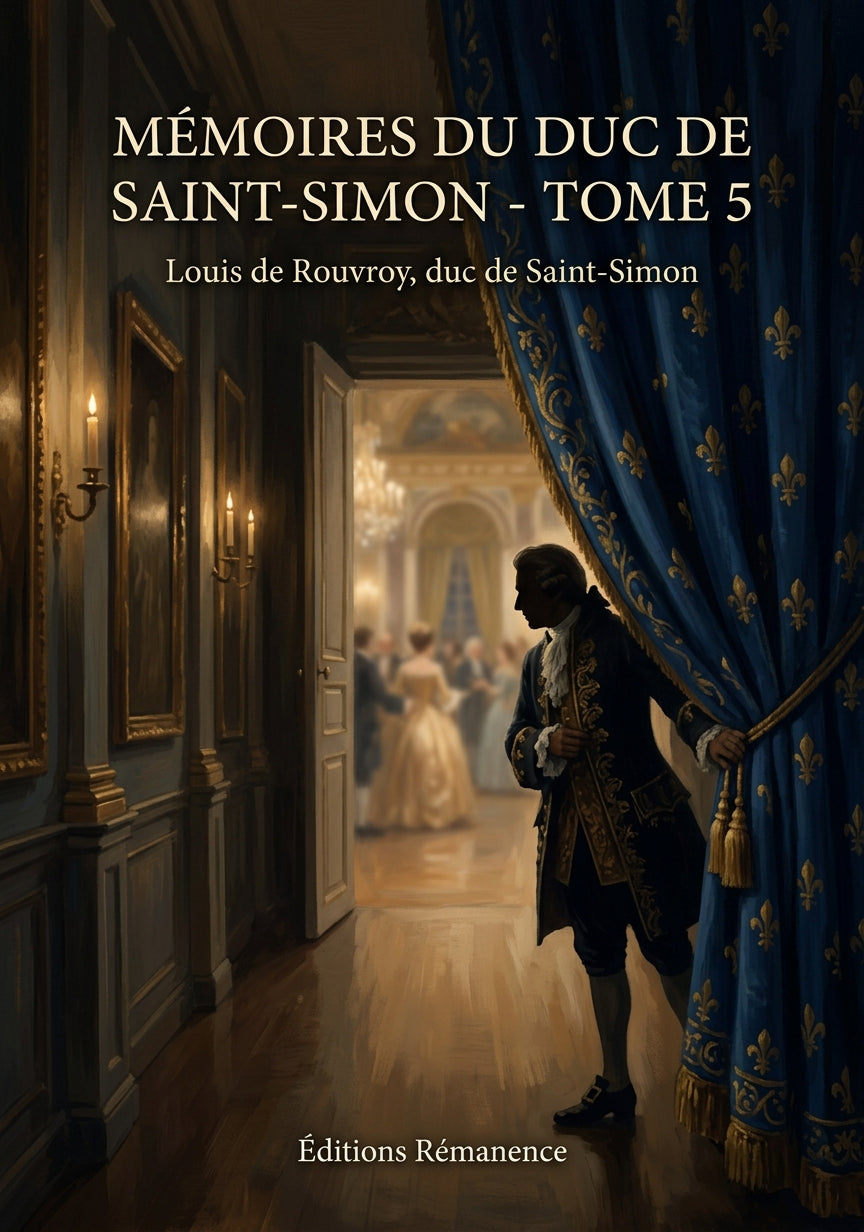 Livre Mémoires du duc de Saint-Simon - Tome 5 par Louis de Rouvroy, duc de Saint-Simon - Couverture - Editions Remanence