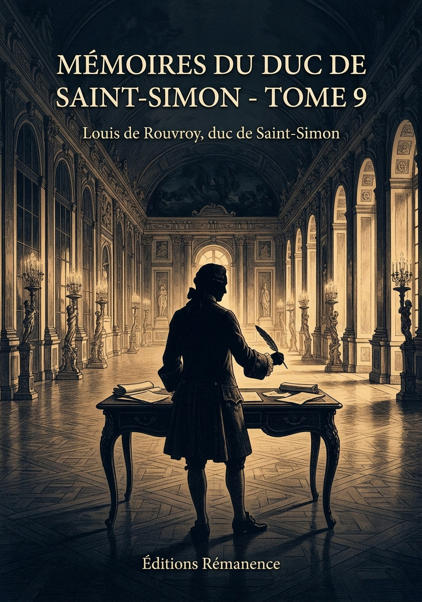 Livre Mémoires du duc de Saint-Simon - Tome 9 par Louis de Rouvroy, duc de Saint-Simon - Couverture - Editions Remanence