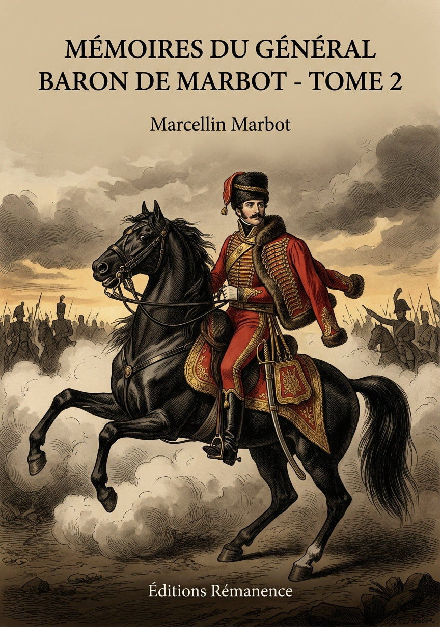 Livre Mémoires du Général Baron de Marbot - Tome 2 par Marcellin Marbot - Couverture - Editions Remanence