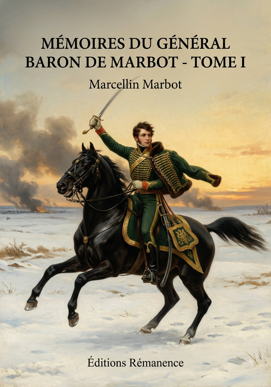 Livre Mémoires du Général Baron de Marbot - Tome I par Marcellin Marbot - Couverture - Editions Remanence