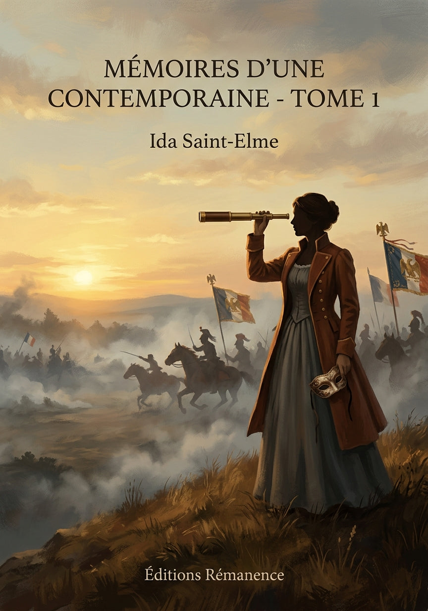 Livre Mémoires d’une contemporaine - Tome 1 par Ida Saint-Elme - Couverture - Editions Remanence