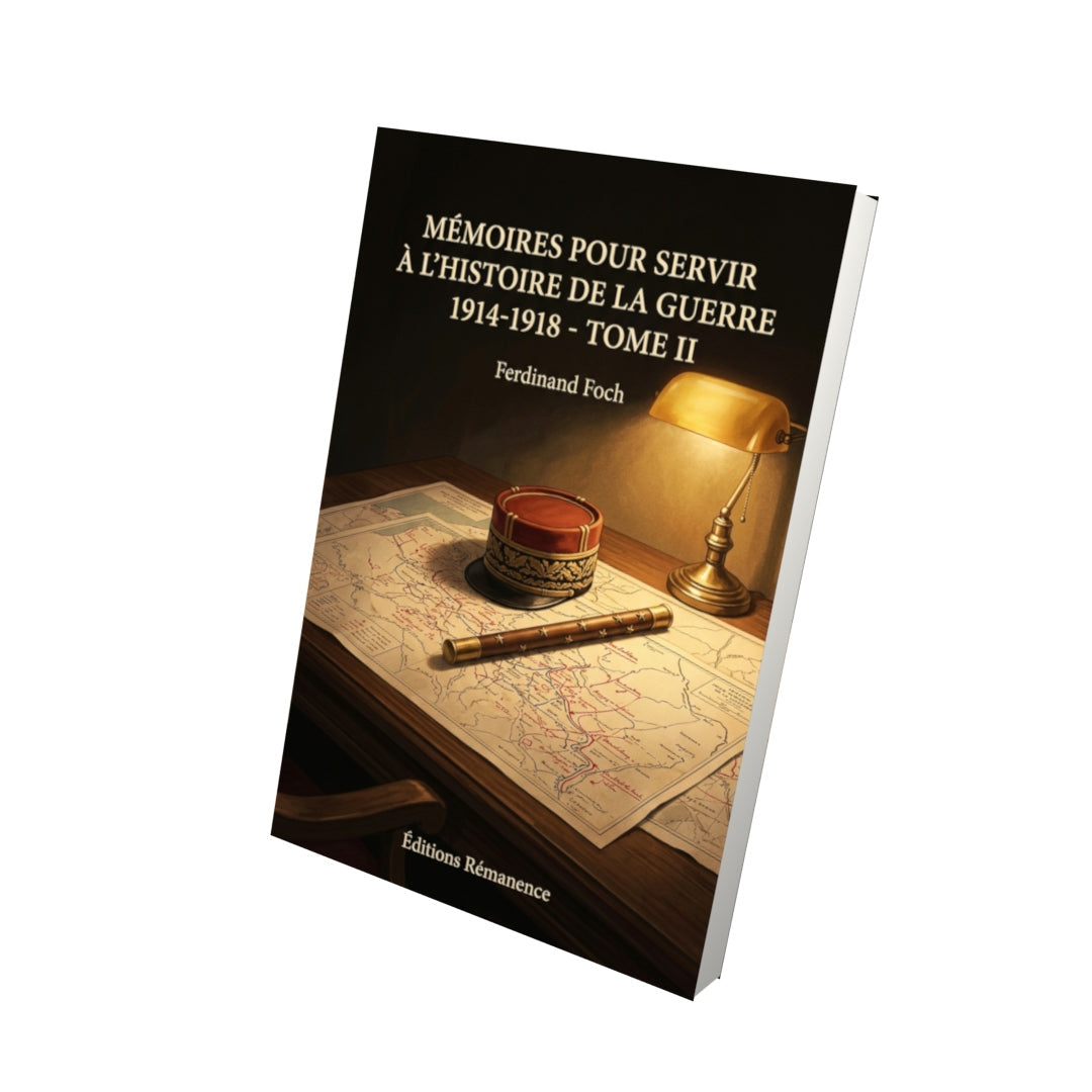 Livre Mémoires pour servir à l’histoire de la guerre 1914-1918 - Tome II - Ferdinand Foch - Editions Remanence