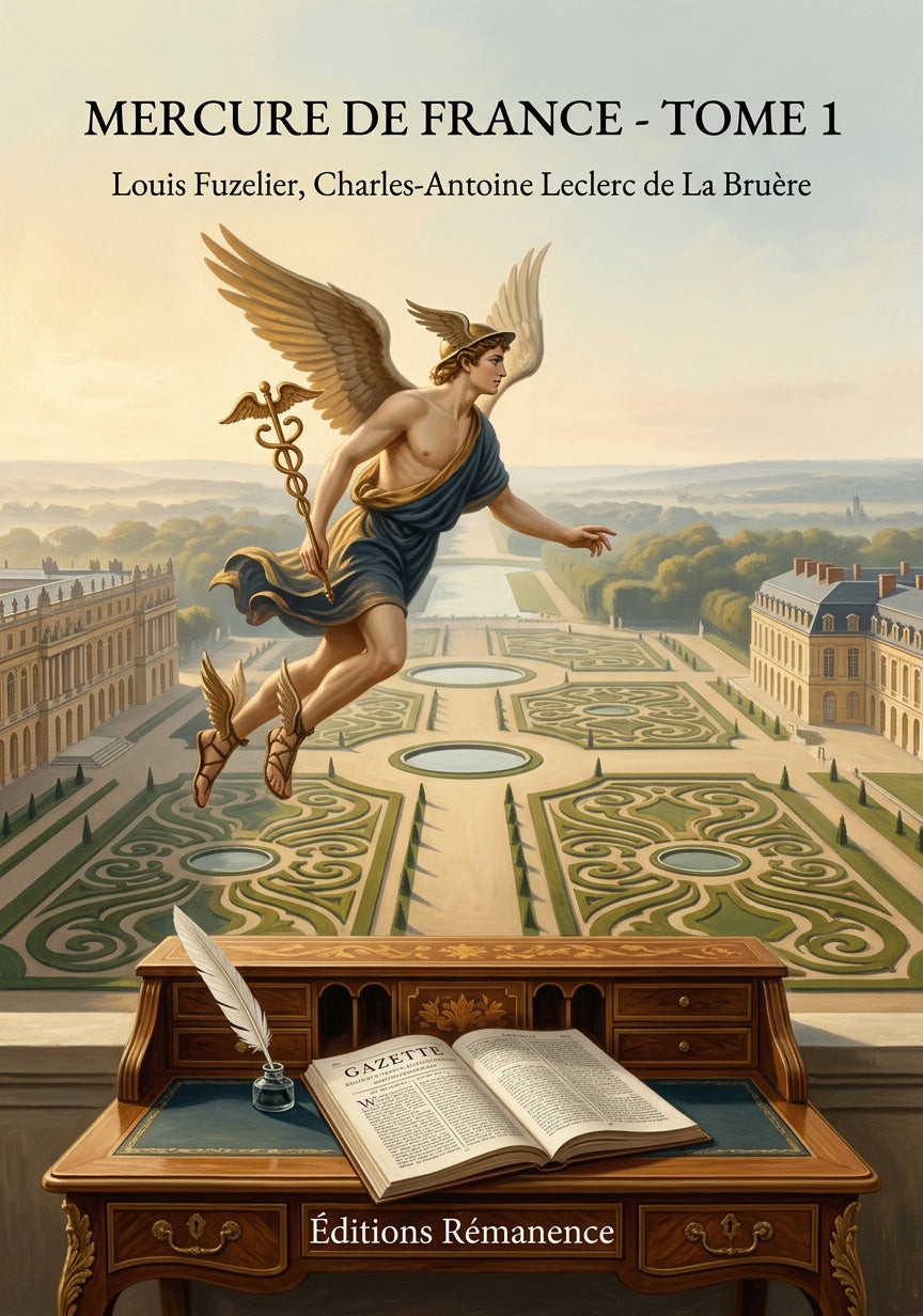Livre Mercure de France - Tome 1 par Louis Fuzelier, Charles-Antoine Leclerc de La Bruère - Couverture - Editions Remanence