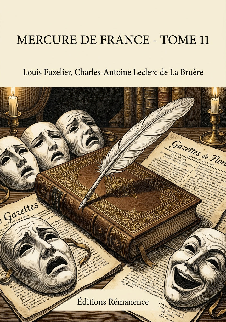 Livre Mercure de France - Tome 11 par Louis Fuzelier, Charles-Antoine Leclerc de La Bruère - Couverture - Editions Remanence