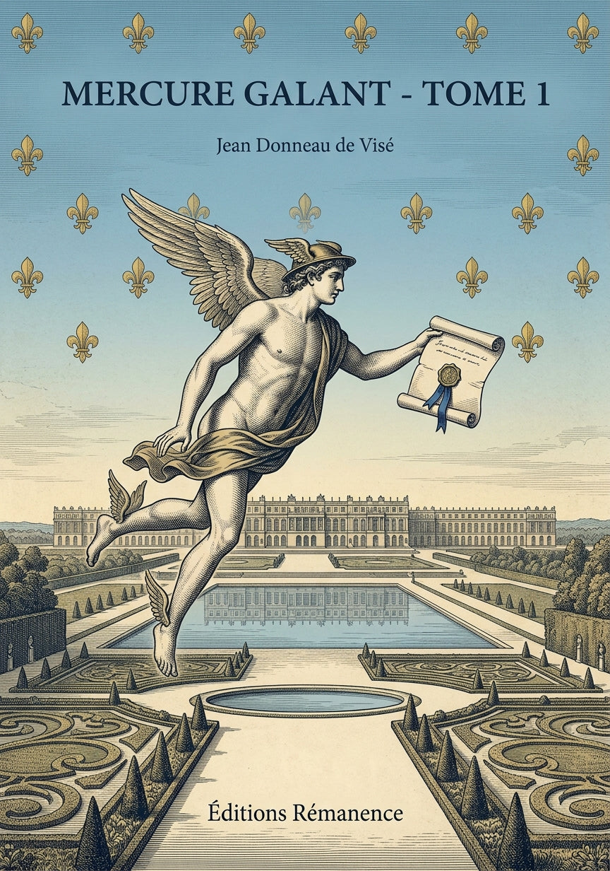 Livre Mercure galant - Tome 1 par Jean Donneau de Visé - Couverture - Editions Remanence