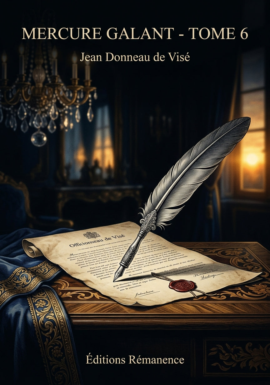 Livre Mercure galant - Tome 6 par Jean Donneau de Visé - Couverture - Editions Remanence