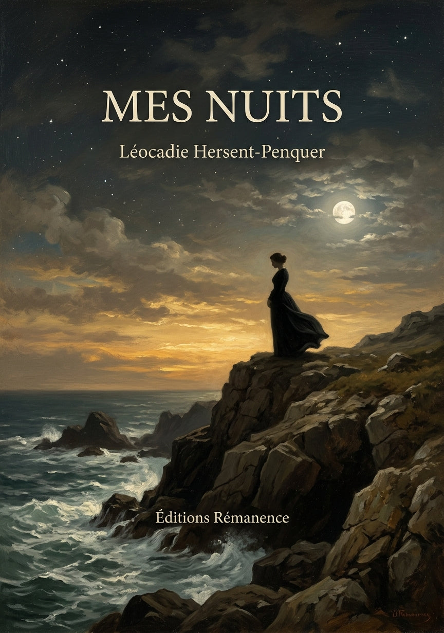 Livre Mes Nuits par Léocadie Hersent-Penquer - Couverture - Editions Remanence