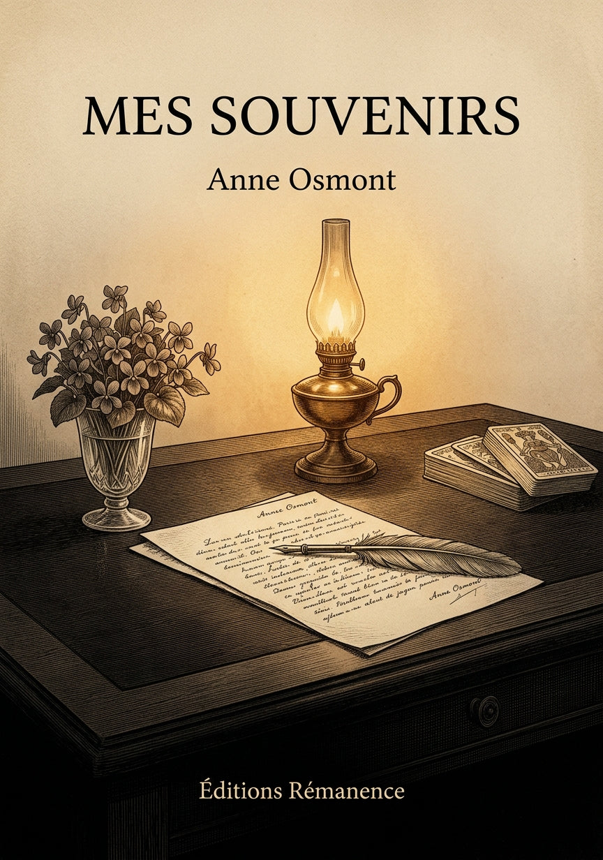 Livre Mes souvenirs par Marie d’Agoult - Couverture - Editions Remanence