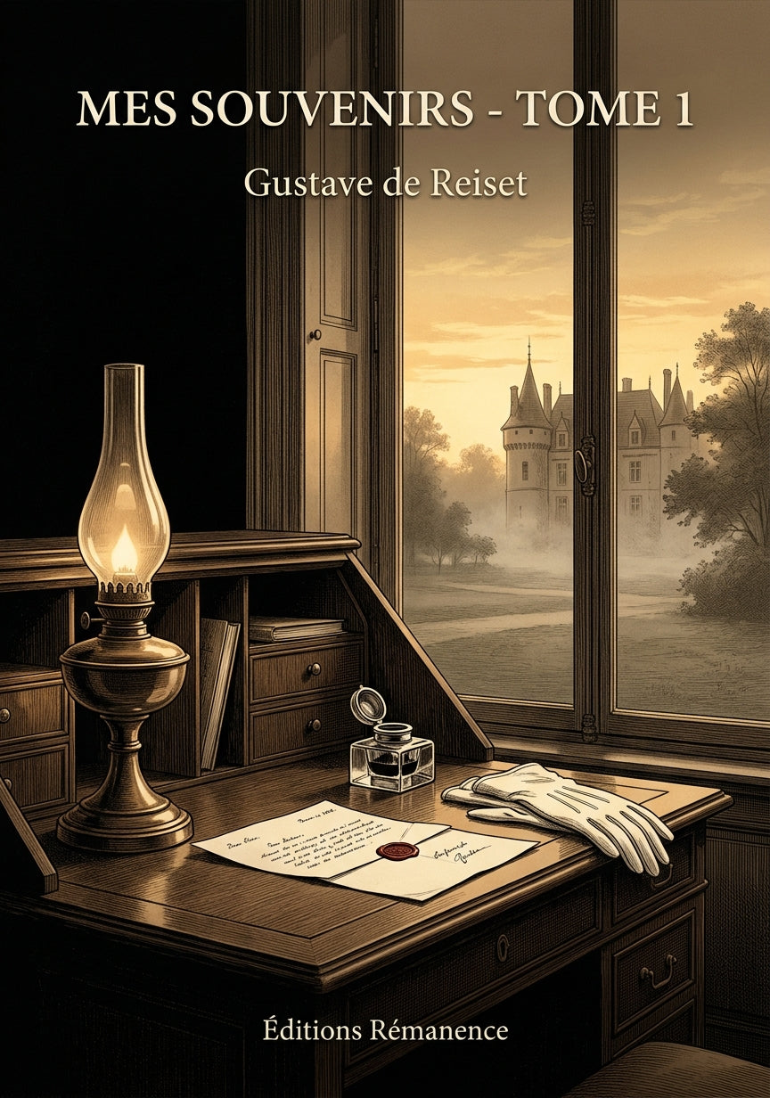 Livre Mes souvenirs - Tome 1 par Gustave de Reiset - Couverture - Editions Remanence