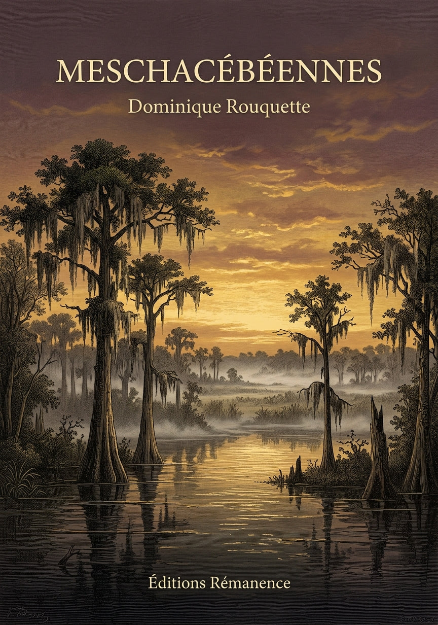 Livre Meschacébéennes par Dominique Rouquette - Couverture - Editions Remanence