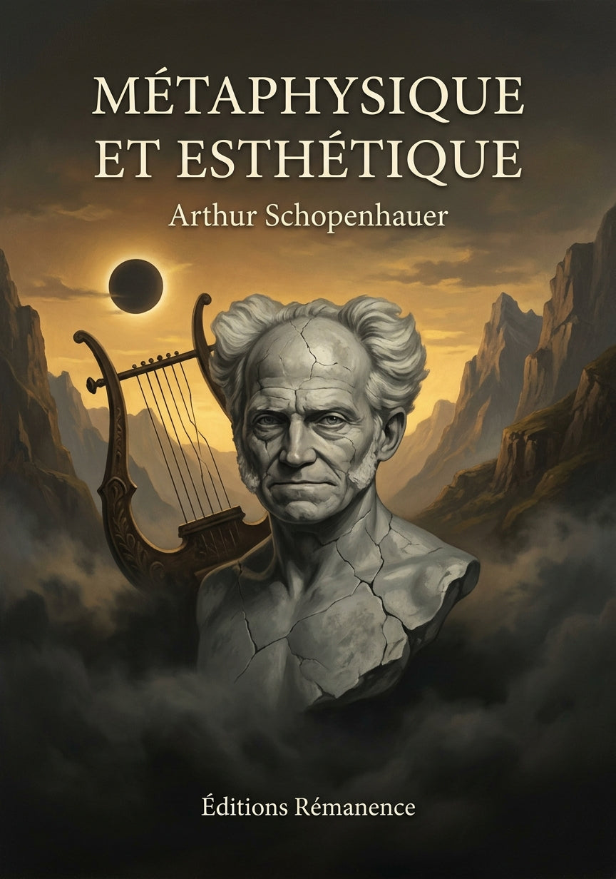 Livre Métaphysique et Esthétique par Arthur Schopenhauer - Couverture - Editions Remanence