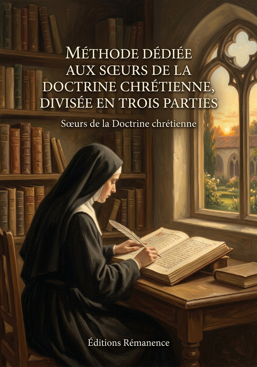 Livre Méthode dédiée aux Sœurs de la Doctrine chrétienne, divisée en trois parties par Sœurs de la Doctrine chrétienne - Couverture - Editions Remanence