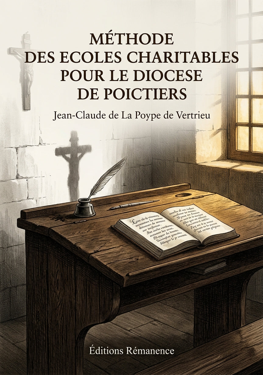 Livre Methode des ecoles charitables pour le diocese de Poictiers par Jean-Claude de La Poype de Vertrieu - Couverture - Editions Remanence