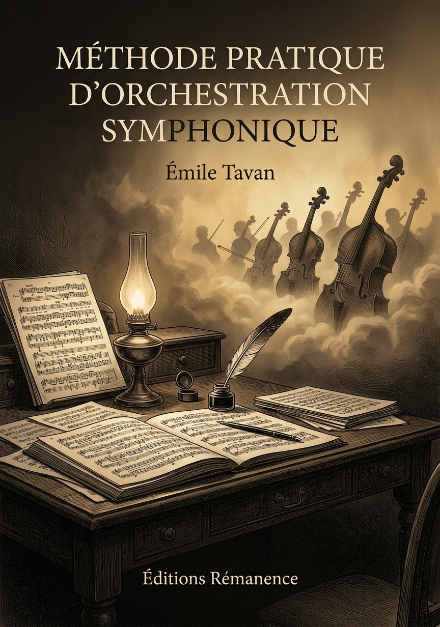 Livre Méthode pratique d’orchestration symphonique par Émile Tavan - Couverture - Editions Remanence
