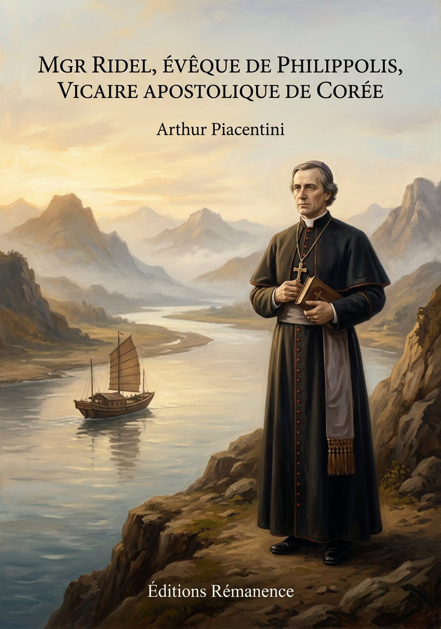 Livre Mgr Ridel, évêque de Philippolis, vicaire apostolique de Corée par Arthur Piacentini - Couverture - Editions Remanence