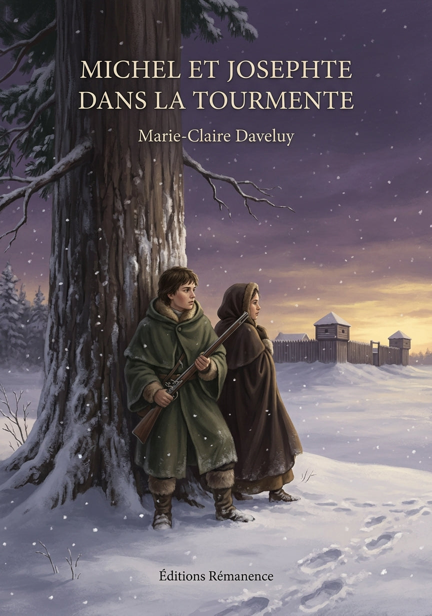 Livre Michel et Josephte dans la tourmente par Marie-Claire Daveluy - Couverture - Editions Remanence