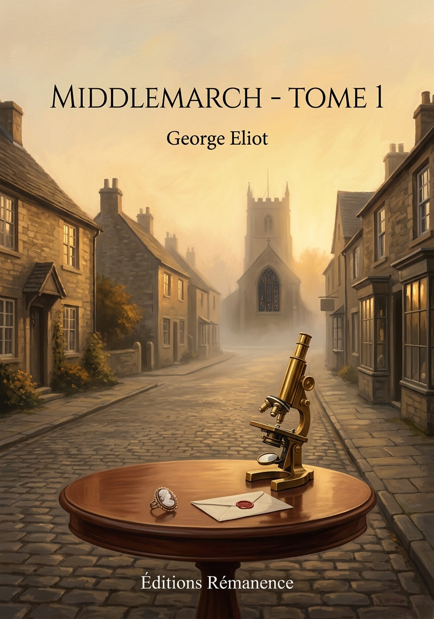 Livre Middlemarch - Tome 1 par George Eliot - Couverture - Editions Remanence