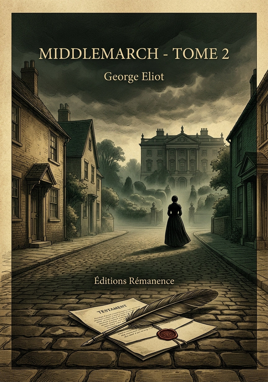 Livre Middlemarch - Tome 2 par George Eliot - Couverture - Editions Remanence