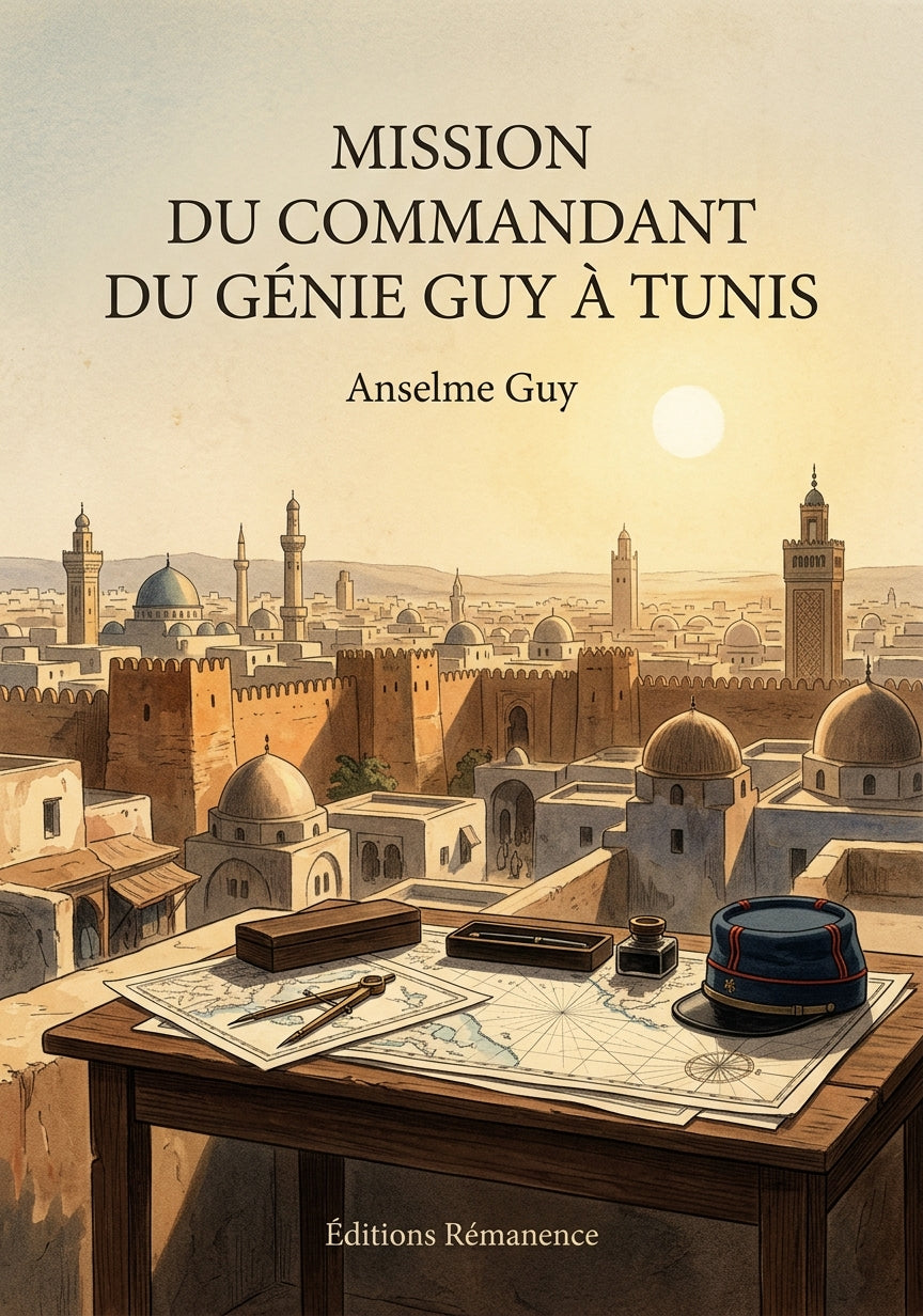 Livre Mission du commandant du génie Guy à Tunis par Anselme Guy - Couverture - Editions Remanence