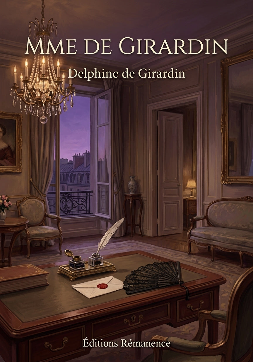 Livre Mme de Girardin par Delphine de Girardin - Couverture - Editions Remanence
