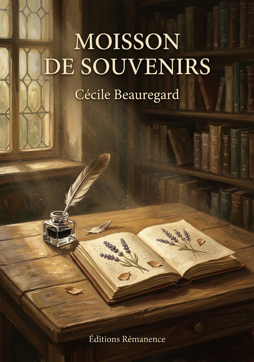 Livre Moisson de souvenirs par Cécile Beauregard - Couverture - Editions Remanence