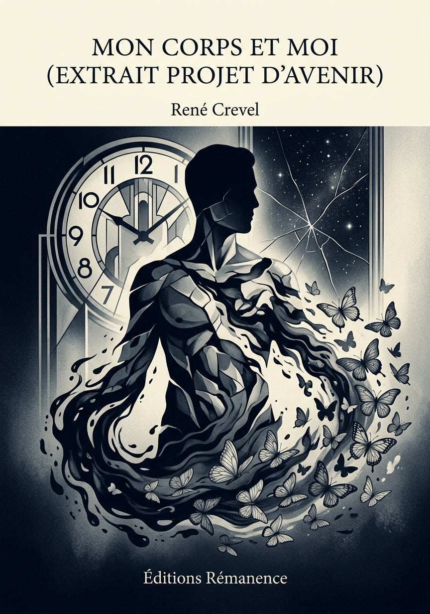 Livre Mon corps et moi (extrait Projet d’avenir) par René Crevel - Couverture - Editions Remanence