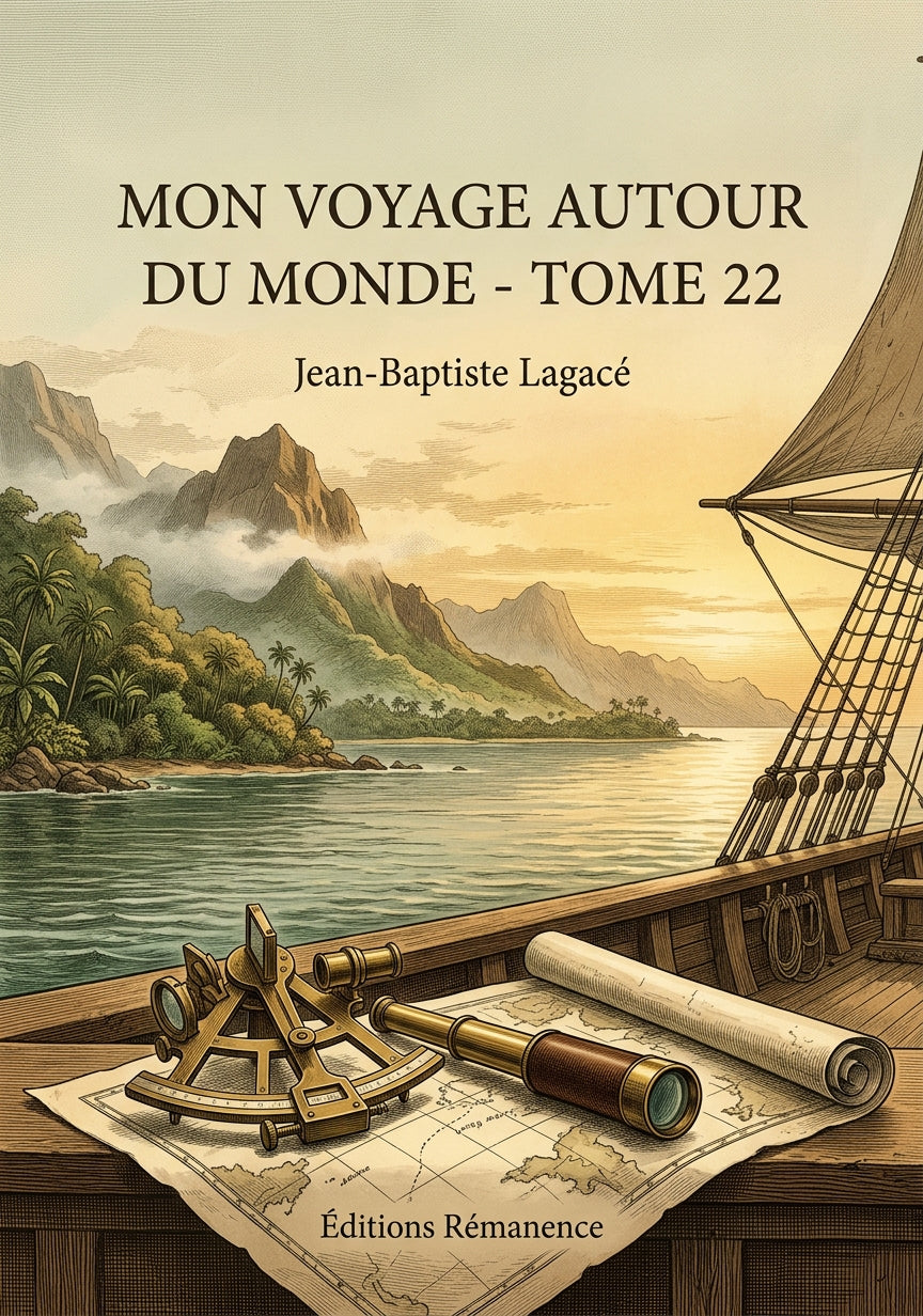 Livre Mon voyage autour du monde - Tome 22 par Jean-Baptiste Lagacé - Couverture - Editions Remanence