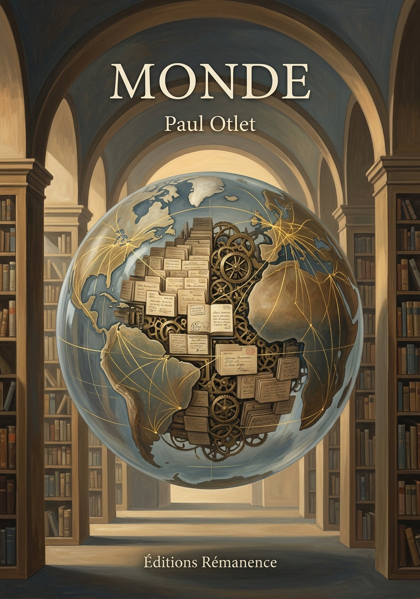 Livre Monde par Paul Otlet - Couverture - Editions Remanence