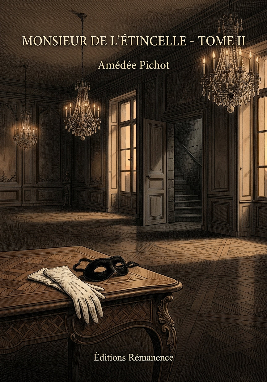 Livre Monsieur de l’Étincelle - Tome II par Amédée Pichot - Couverture - Editions Remanence
