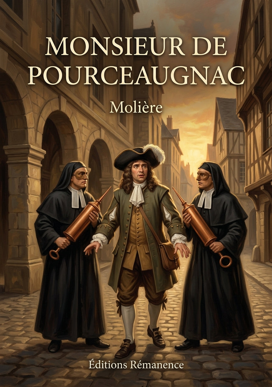 Livre Monsieur de Pourceaugnac par Molière - Couverture - Editions Remanence
