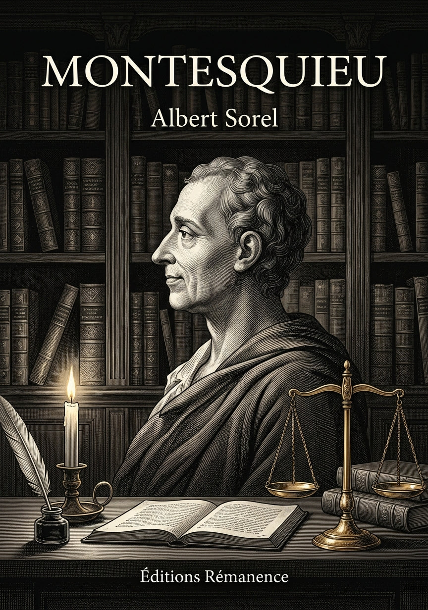 Livre Montesquieu par Albert Sorel - Couverture - Editions Remanence