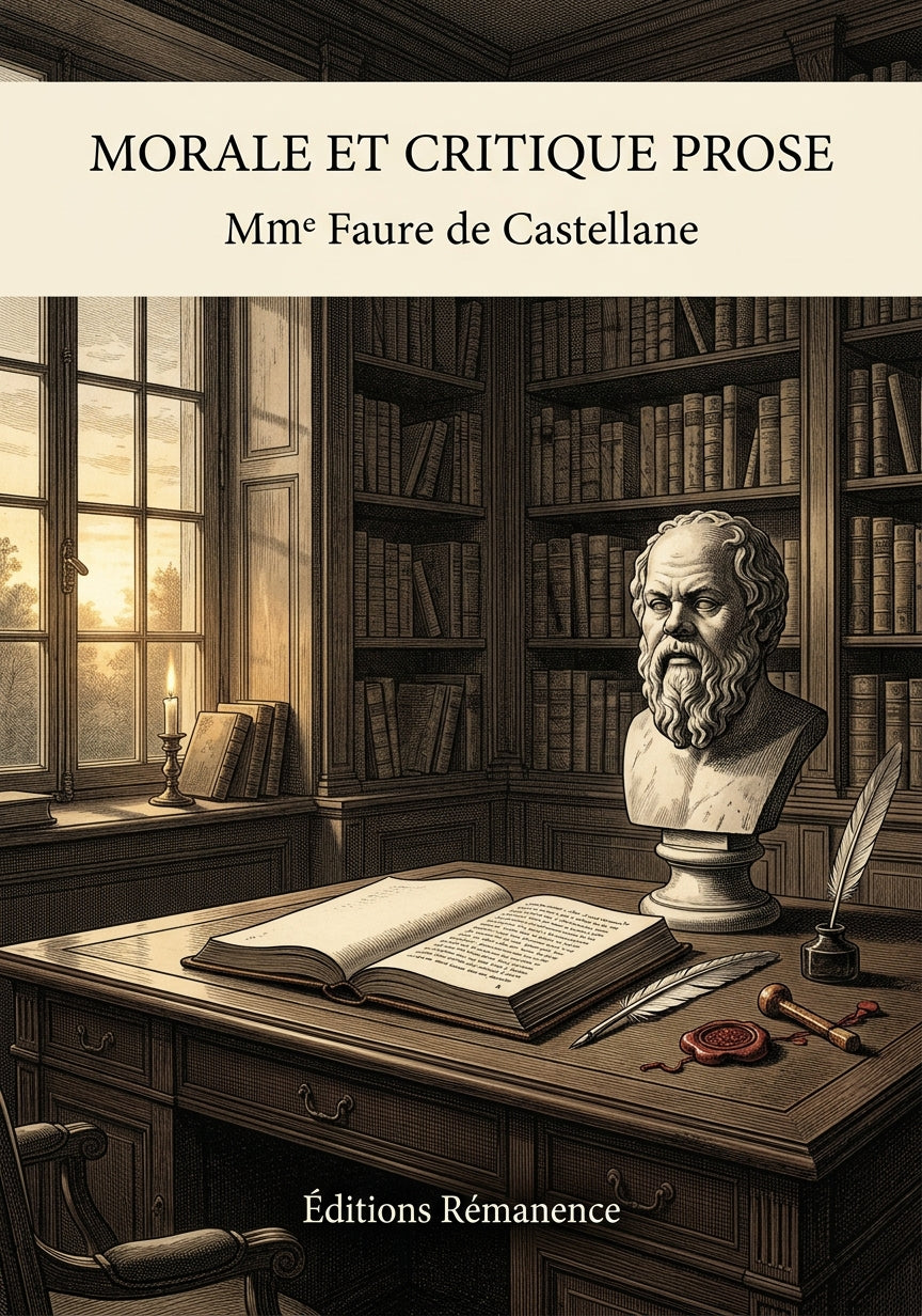 Livre Morale et critique Prose par Mme Faure de Castellane - Couverture - Editions Remanence