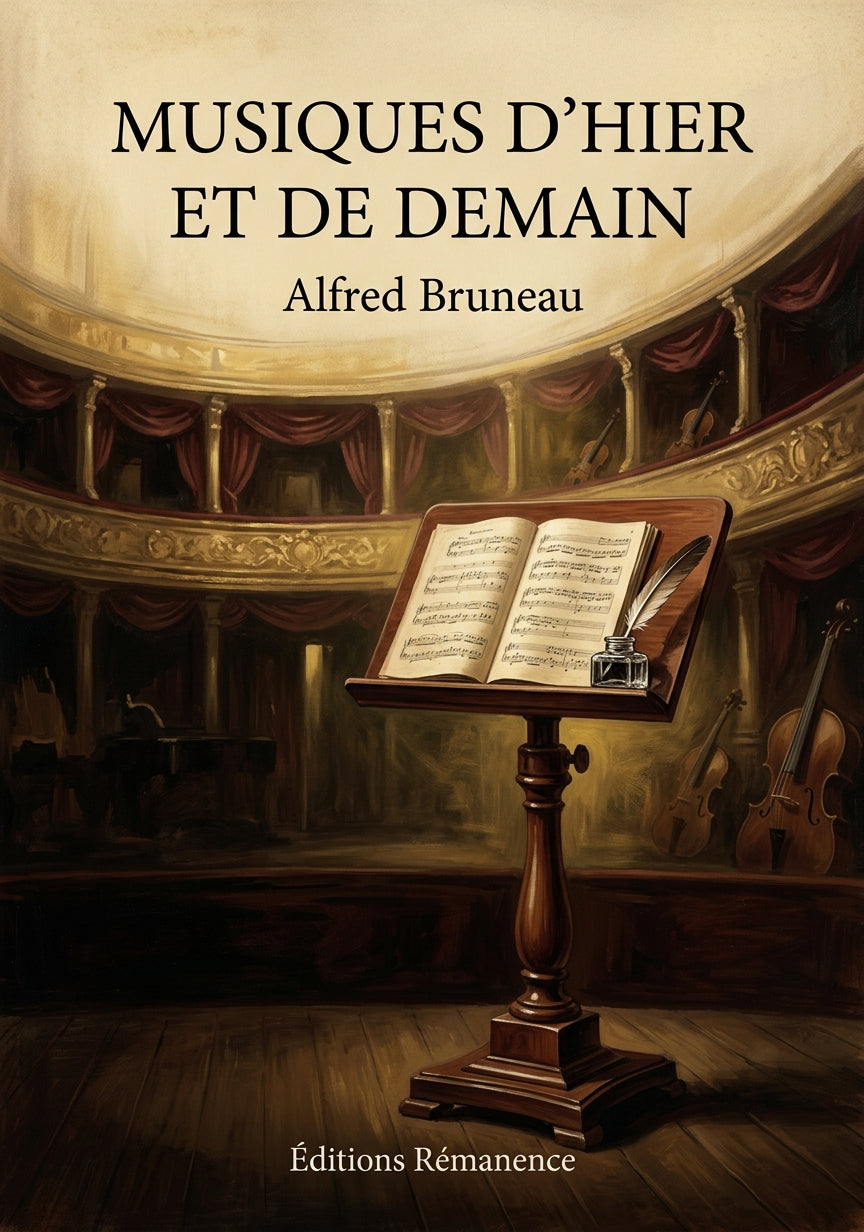 Livre Musiques d’hier et de demain par Alfred Bruneau - Couverture - Editions Remanence