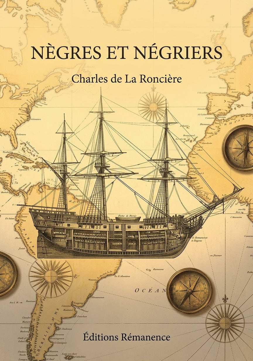 Livre Nègres et Négriers par Charles de La Roncière - Couverture - Editions Remanence